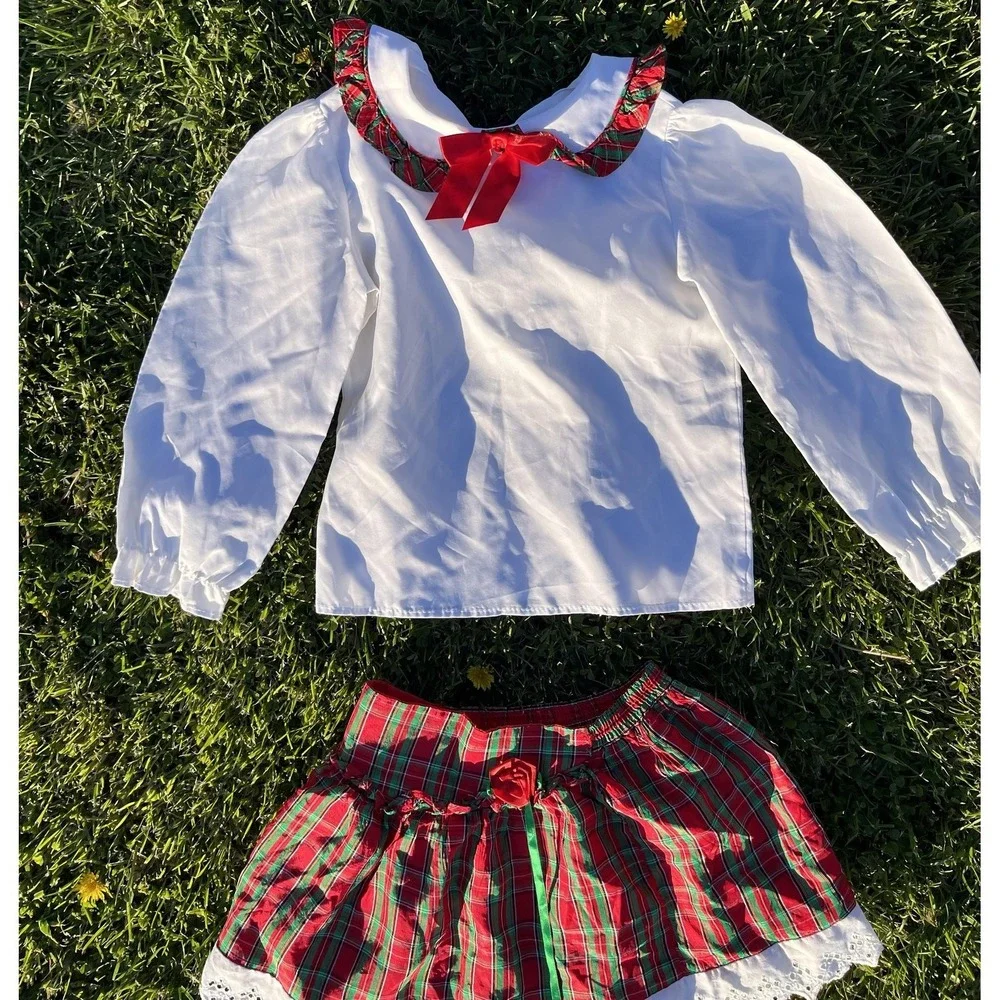 Vintage Disney Winnie the Pooh Christmas Outfit‎ Set 90s